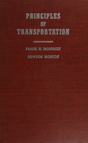 Cover for Principles of transportation