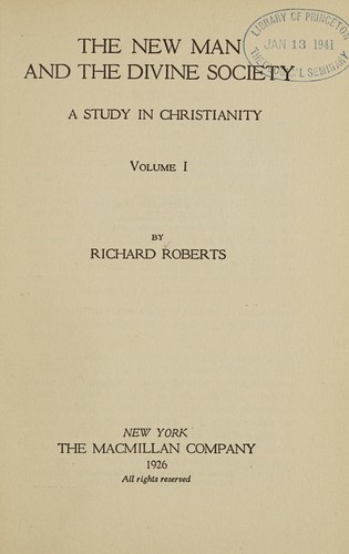 Cover for The new man and the divine society