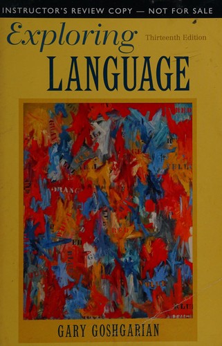 Cover for Exploring language
