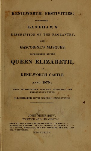Cover for Kenilworth festivities