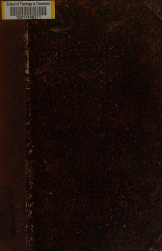 Cover for Die Entwicklung der protestantischen Theologie in Deutschland seit Kant und in Grossbritannien seit 1825