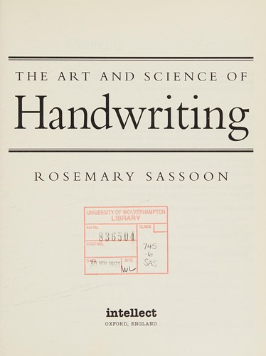 Cover for The Art and Science of Handwriting