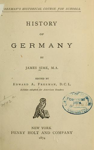 Cover for ...History of Germany