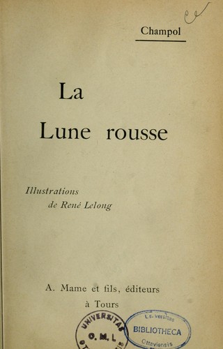 Cover for La Lune rousse