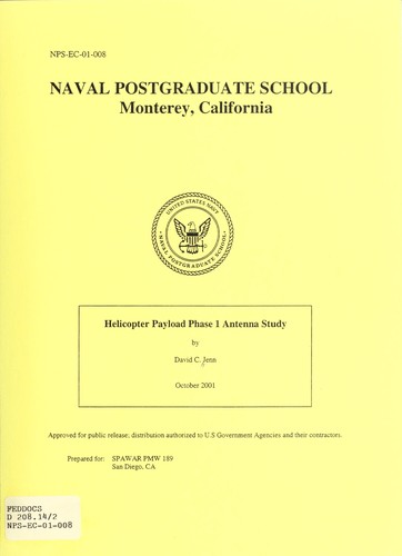 Cover for Helicopter payload phase 1 antenna study