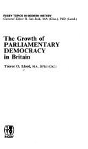 Cover for The growth of parliamentary democracy in Britain