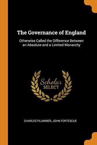 Cover for The Governance of England