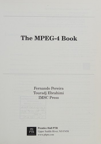 Cover for The MPEG-4 book