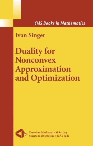 Cover for Duality for Nonconvex Approximation and Optimization (CMS Books in Mathematics)