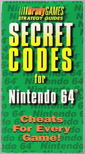 Cover for Secret Codes for Nintendo 64