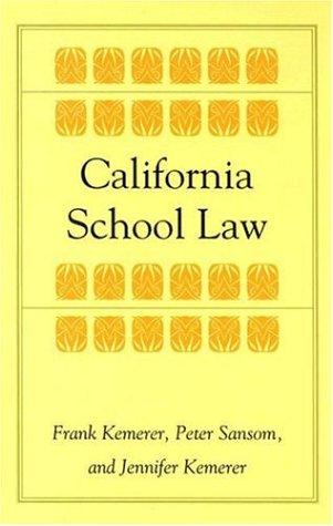 Cover for California School Law (Stanford Law & Politics)