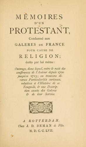 Cover for Autobiography of a French protestant