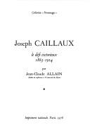 Cover for Joseph Caillaux