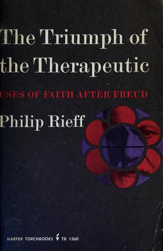 Cover for The triumph of the therapeutic