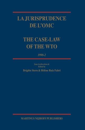 Cover for La Jurisprudence De L'omc/the Case-law of the Wto