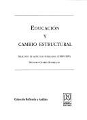 Cover for Educacion Y Cambio Estructural