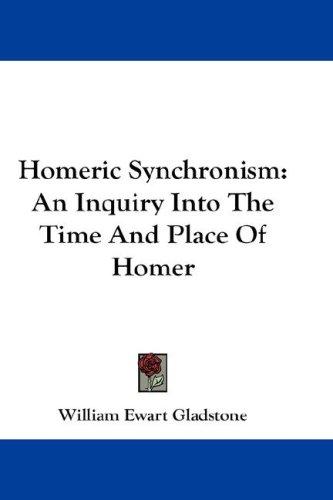 Cover for Homeric Synchronism