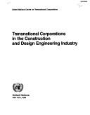 Cover for Transnational Corporations in the Construction and Design Engineering Industry/E.89.11.A.6