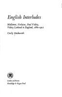 Cover for English interludes; Mallarmé, Verlaine, Paul Valéry, Valery Larbaud in England, 1860-1912.