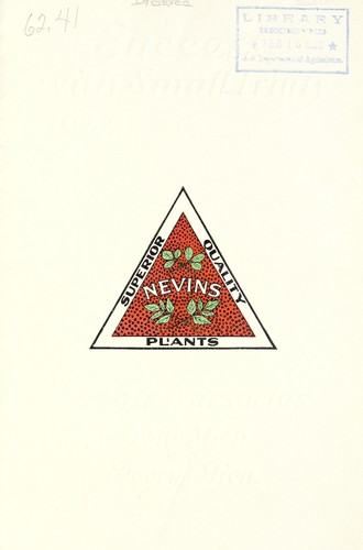 Cover for Success with small fruits, 1922