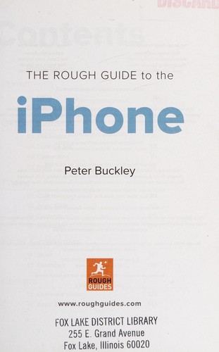 Cover for The rough guide to the iPhone