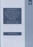 Cover for Government, communities, and non-governmental organizations in social sector delivery
