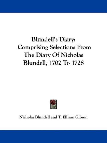 Cover for Blundell's Diary