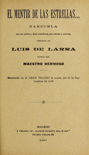 Cover for El mentir de las estrellas--