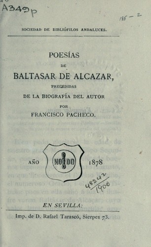 Cover for Poesias