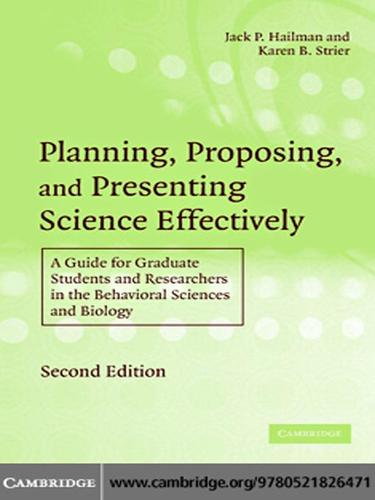 Cover for Planning, Proposing and Presenting Science Effectively