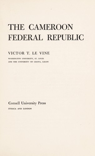 Cover for The Cameroon Federal Republic