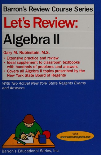 Cover for Let's review algebra II