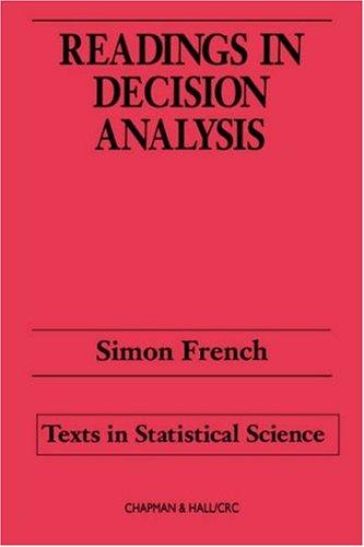 Cover for Readings in decision analysis
