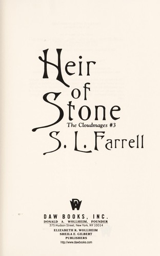 Cover for Heir of stone