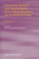 Cover for Nonlinear Analysis and Applications