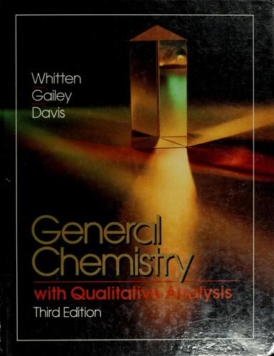Cover for General chemistry with qualitative analysis