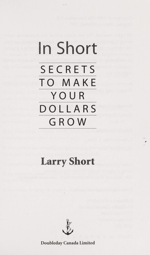 Cover for In short