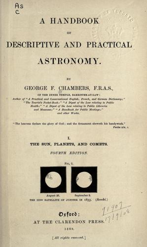 Cover for A Handbook of descriptive and practical astronomy.