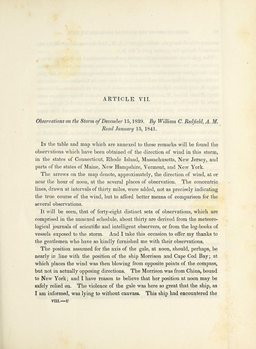 Cover for Observations on the storm of December 15, 1839
