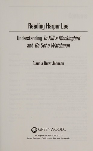 Cover for Reading Harper Lee