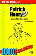 Cover for Patrick Henry