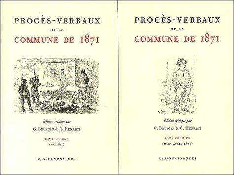 Cover for Proces-verbaux de la commune de 1871 t.1 et 2