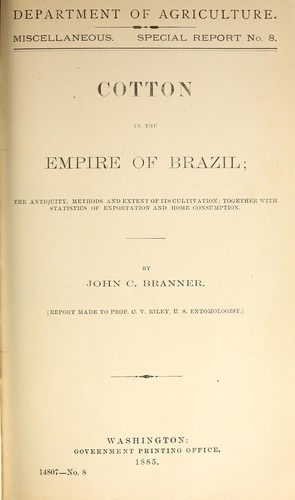 Cover for Cotton in the empire of Brazil