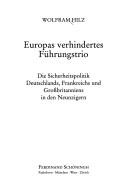 Cover for Europas verhindertes Führungstrio