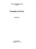 Cover for Demography and poverty