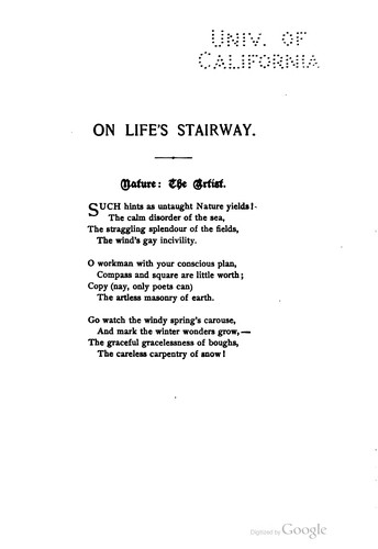 Cover for On life's stairway