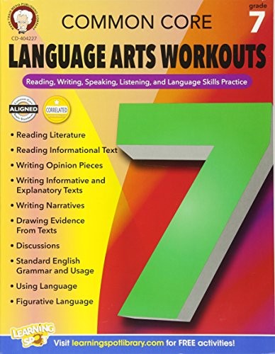 Cover for Common Core Language Arts Workouts, Grade 7