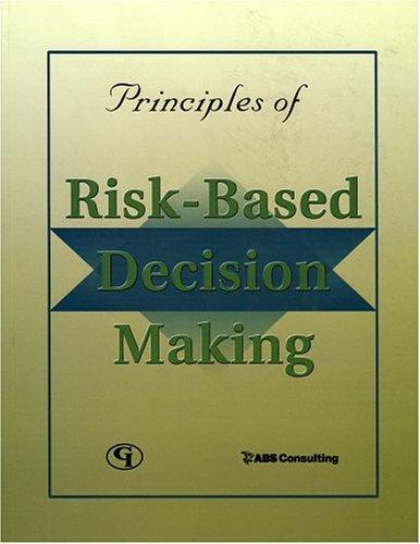 Cover for Principles of Risk-Based Decision Making