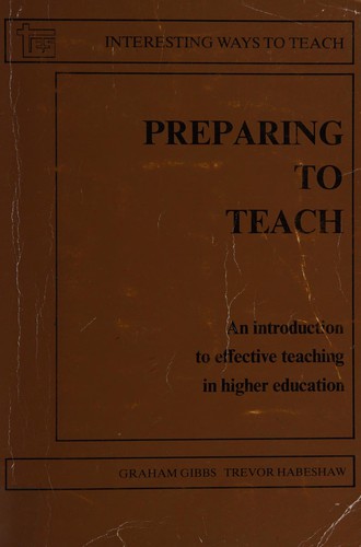 Cover for Preparing to teach