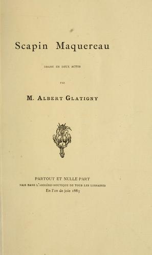 Cover for Scapin maquereau